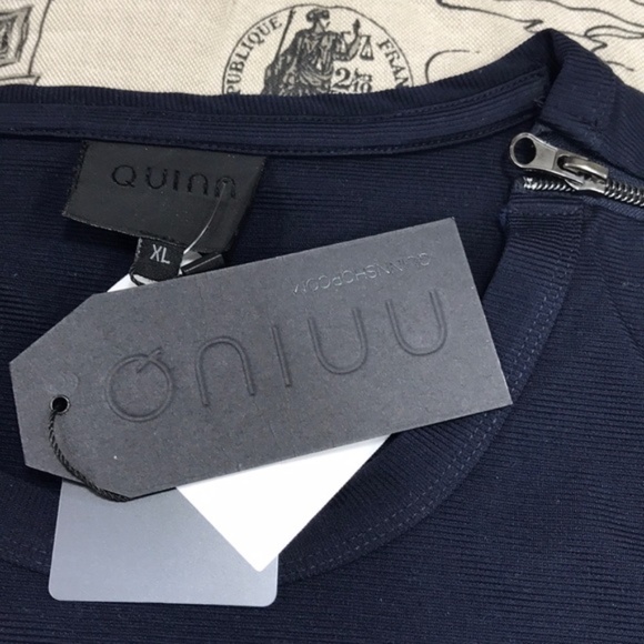 Quinn Hi-Lo Shoulder Zip Pullover Sweater - Picture 7 of 7